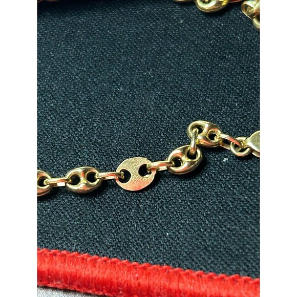 Gucci GG Flexible Mariners Link Necklace in 18kt Yellow Gold 17 1/2' 13,69 grams - Picture 9 of 12